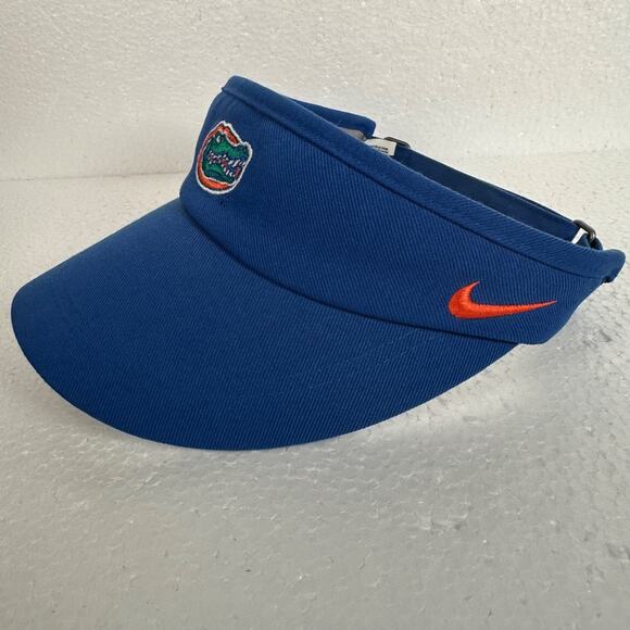 Florida Gators Nike Visor Cap Hat Adult One Size Blue Adjustable Dri-Fit - Picture 4 of 6